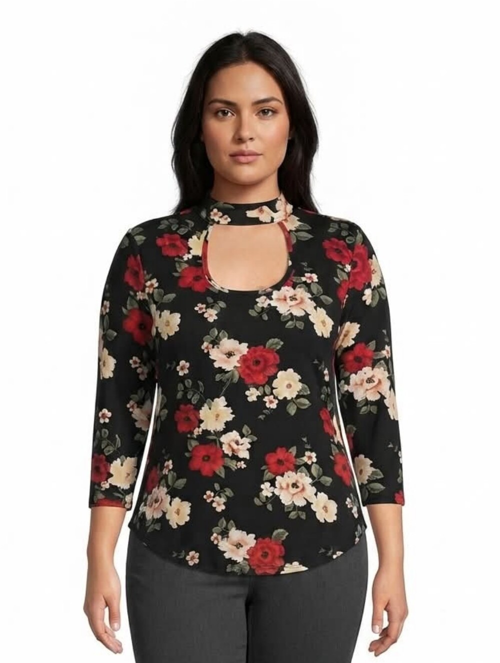 No Boundaries Blouse Choker Style Top M 7-9